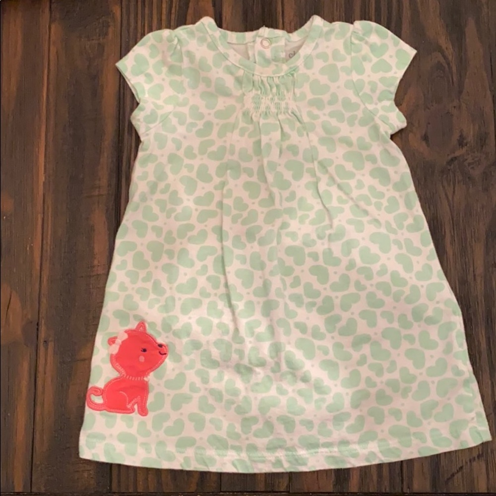 Smocked kitty dress
